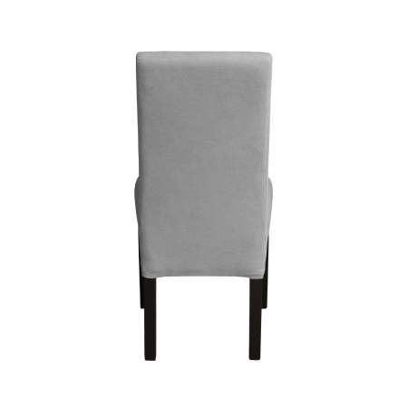 Produs în România - Set 2 scaune living TEO, picioare lemn wenge, stofa gri deschis, 46x60x98 cm