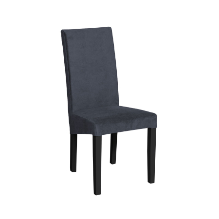 Produs în România - Set 2 scaune living TEO, picioare lemn wenge, stofa z albastru, 46x60x98 cm