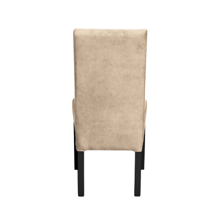 Scaune Dining - Set 2 scaune living TEO, picioare lemn wenge, stofa z bej, 46x60x98 cm