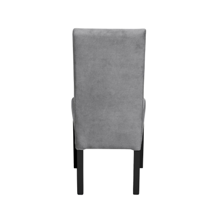 Produs în România - Set 2 scaune living TEO, picioare lemn wenge, stofa z gri deschis, 46x60x98 cm