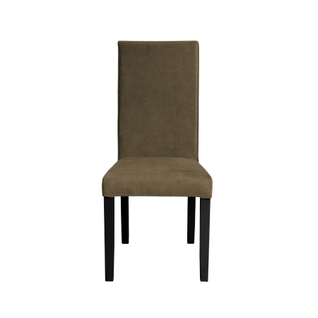 Produs în România - Set 2 scaune living TEO, picioare lemn wenge, stofa z kaki, 46x60x98 cm