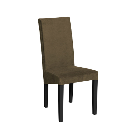Produs în România - Set 2 scaune living TEO, picioare lemn wenge, stofa z kaki, 46x60x98 cm