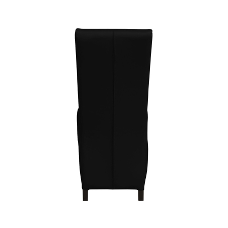 Produs în România - Set 2 scaune living VANESSA, picioare lemn wenge, piele ecologica negru, 47x60x110 cm
