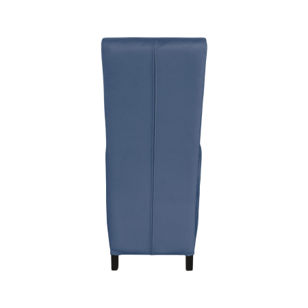 Produs în România - Set 2 scaune living VANESSA, picioare lemn wenge, stofa albastru deschis, 47x60x110 cm