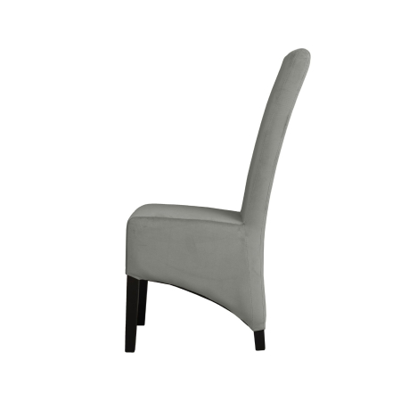 Produs în România - Set 2 scaune living VANESSA, picioare lemn wenge, stofa bej, 47x60x110 cm