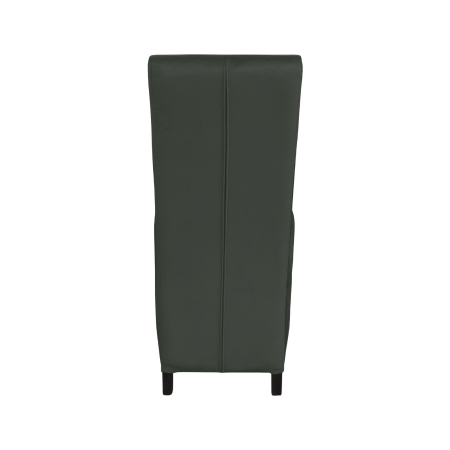 Produs în România - Set 2 scaune living VANESSA, picioare lemn wenge, stofa gri inchis, 47x60x110 cm