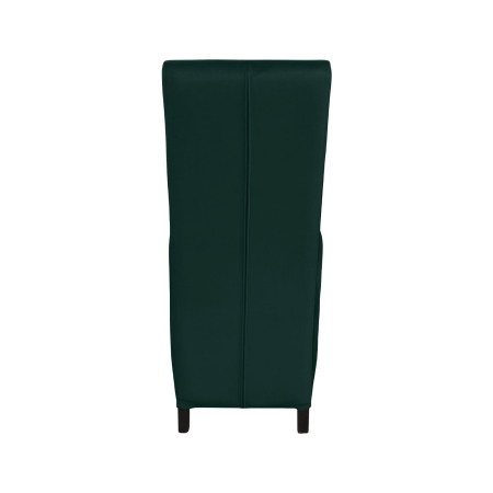 Produs în România - Set 2 scaune living VANESSA, picioare lemn wenge, stofa verde smarald, 47x60x110 cm