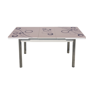 Mese si Scaune - Set Lara, masa extensibila cu 6 scaune, 165x80x65 cm - ExpoMob