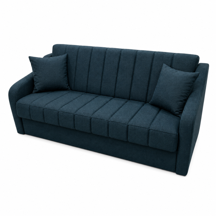 Canapea ALEX extensibila, 3 locuri, cu lada de depozitare, stofa mov, 220x90x90 [2]