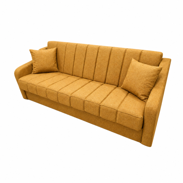 Canapea ALEX extensibila, 3 locuri, cu lada de depozitare, stofa mov, 220x90x90 [2]