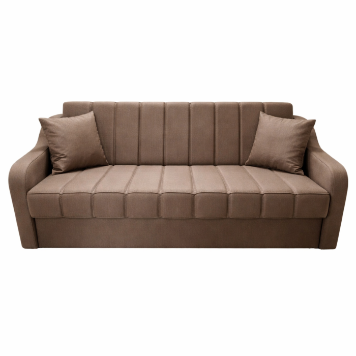 Canapea ALEX extensibila, 3 locuri, cu lada de depozitare, stofa mov, 220x90x90 [4]