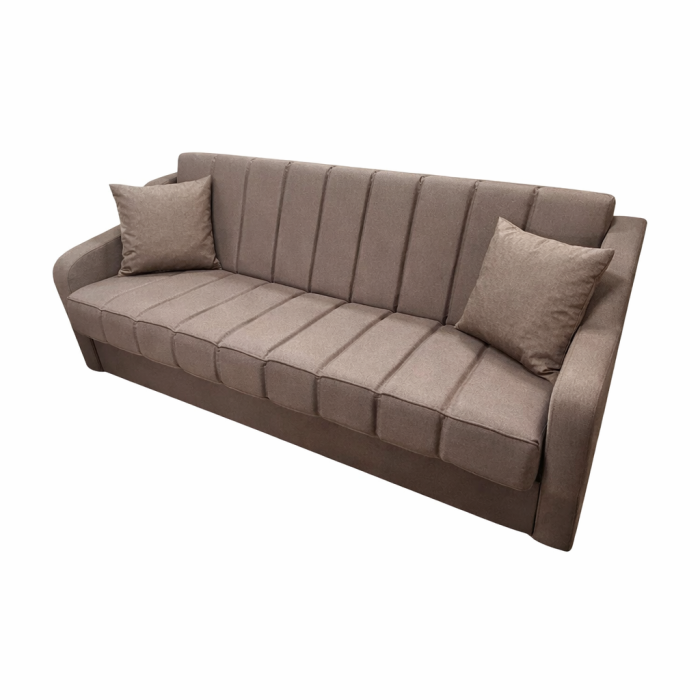 Canapea ALEX extensibila, 3 locuri, cu lada de depozitare, stofa mov, 220x90x90 [2]