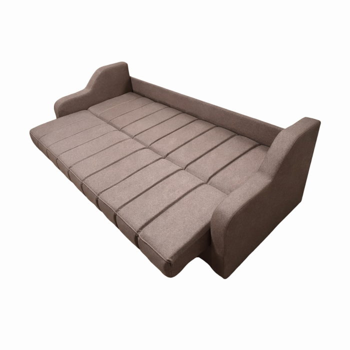 Canapea ALEX extensibila, 3 locuri, cu lada de depozitare, stofa mov, 220x90x90 [3]