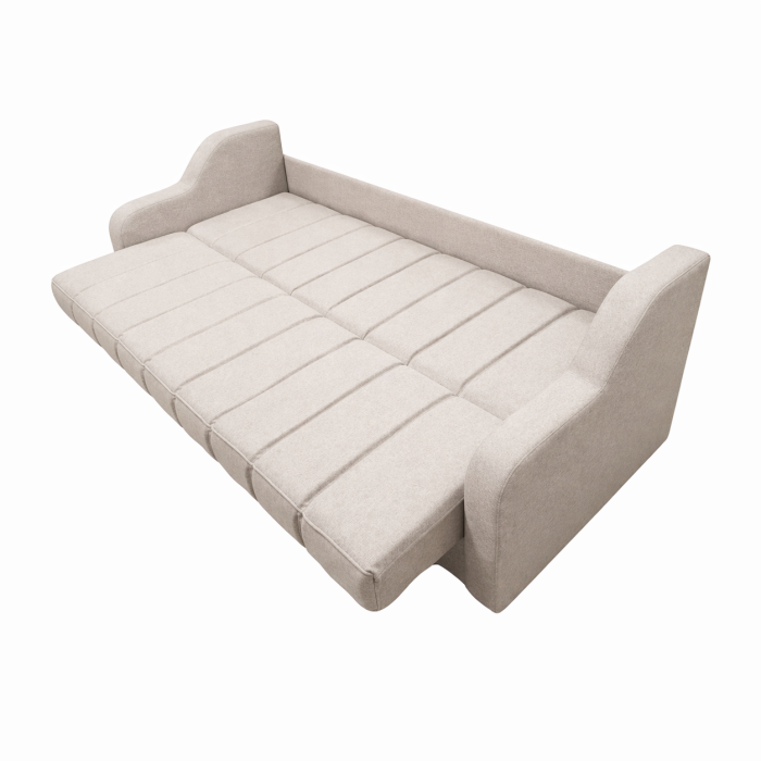 Canapea ALEX extensibila, 3 locuri, cu lada de depozitare, stofa mov, 220x90x90 [3]