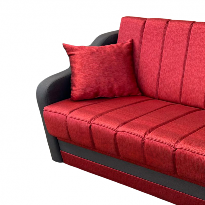 Canapea ALEX extensibila, 3 locuri, cu lada de depozitare, stofa mov, 220x90x90 [5]