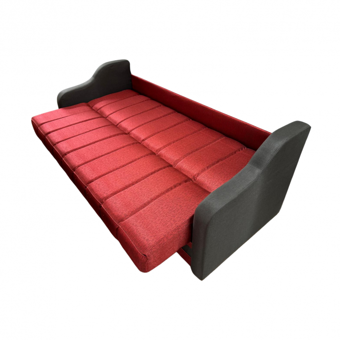 Canapea ALEX extensibila, 3 locuri, cu lada de depozitare, stofa mov, 220x90x90 [3]