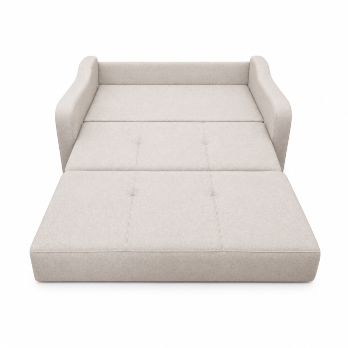 Canapea SAMY extensibila, 2 locuri, cu lada de depozitare, stofa albastru, 152x100x92 [4]