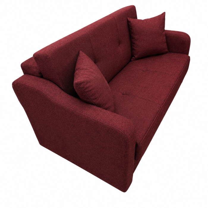Canapea SAMY extensibila, 2 locuri, cu lada de depozitare, stofa albastru, 152x100x92 [2]
