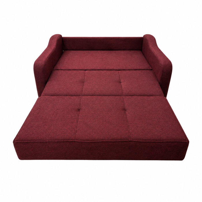 Canapea SAMY extensibila, 2 locuri, cu lada de depozitare, stofa albastru, 152x100x92 [5]