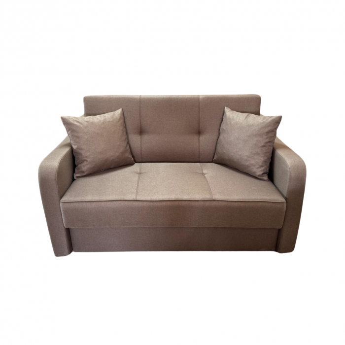 Canapea SAMY extensibila, 2 locuri, cu lada de depozitare, stofa albastru, 152x100x92 [1]