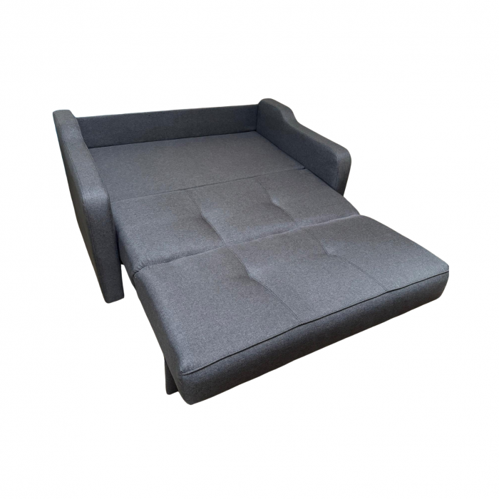 Canapea SAMY extensibila, 2 locuri, cu lada de depozitare, stofa albastru, 152x100x92 [4]