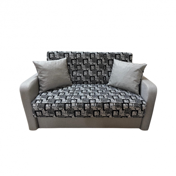 Canapea SAMY extensibila, 2 locuri, cu lada de depozitare, stofa albastru, 152x100x92 [4]