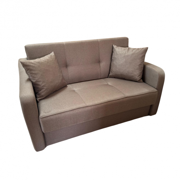 Canapea SAMY extensibila, 2 locuri, cu lada de depozitare, stofa albastru, 152x100x92 [2]