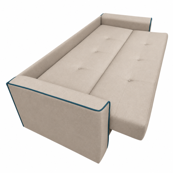 Canapea VERA extensibila, 3 locuri, lada de depozitare, stofa rosu bordo, 225x90x90 [22]