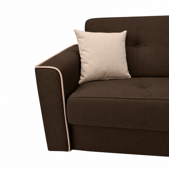 Canapea VERA extensibila, 3 locuri, lada de depozitare, stofa rosu bordo, 225x90x90 [48]
