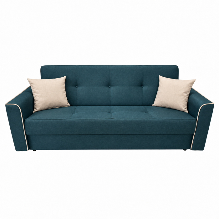 Canapea VERA extensibila, 3 locuri, lada de depozitare, stofa rosu bordo, 225x90x90 [42]
