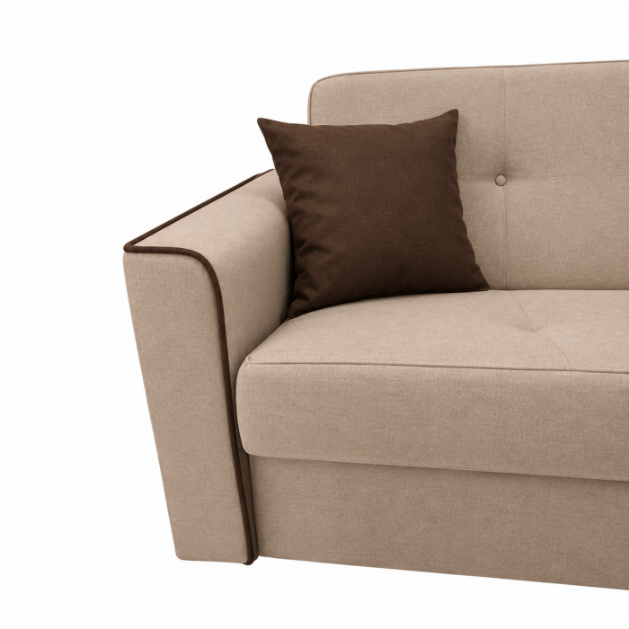 Canapea VERA extensibila, 3 locuri, lada de depozitare, stofa rosu bordo, 225x90x90 [46]