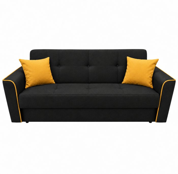 Canapea VERA extensibila, 3 locuri, lada de depozitare, stofa rosu bordo, 225x90x90 [36]