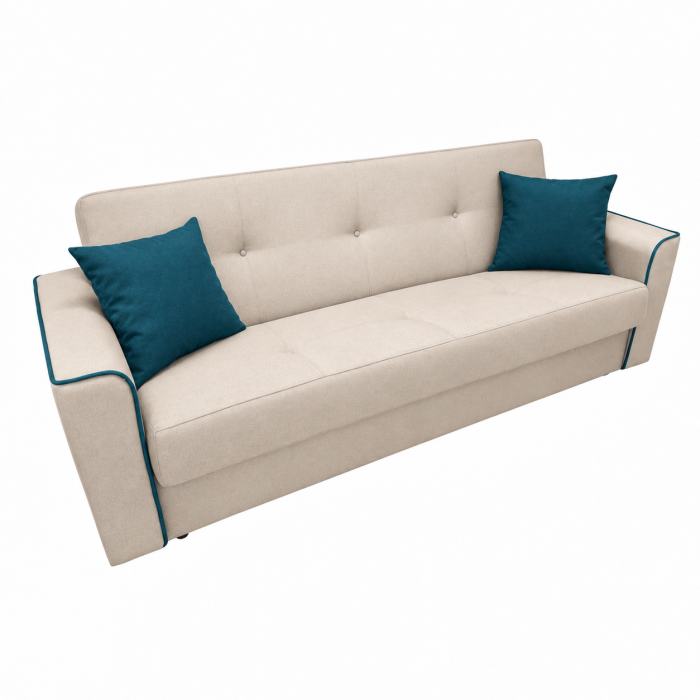 Canapea VERA extensibila, 3 locuri, lada de depozitare, stofa rosu bordo, 225x90x90 [49]