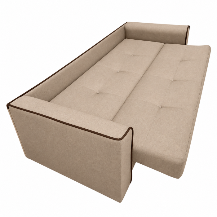 Canapea VERA extensibila, 3 locuri, lada de depozitare, stofa rosu bordo, 225x90x90 [23]
