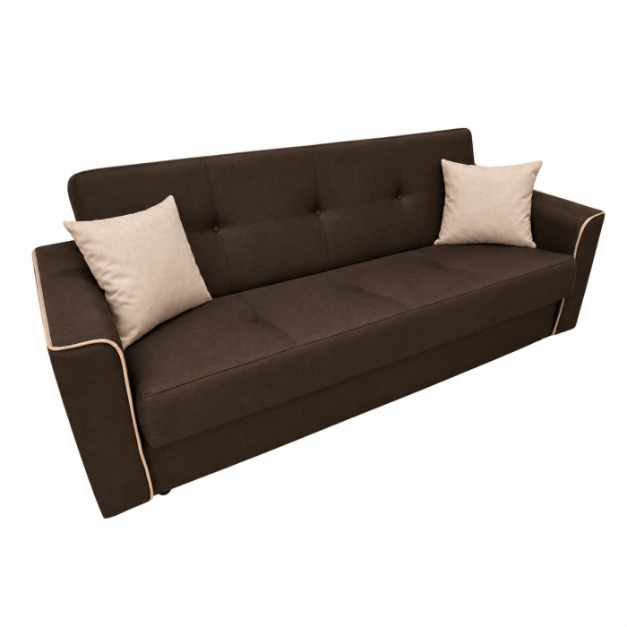 Canapea VERA extensibila, 3 locuri, lada de depozitare, stofa rosu bordo, 225x90x90 [33]