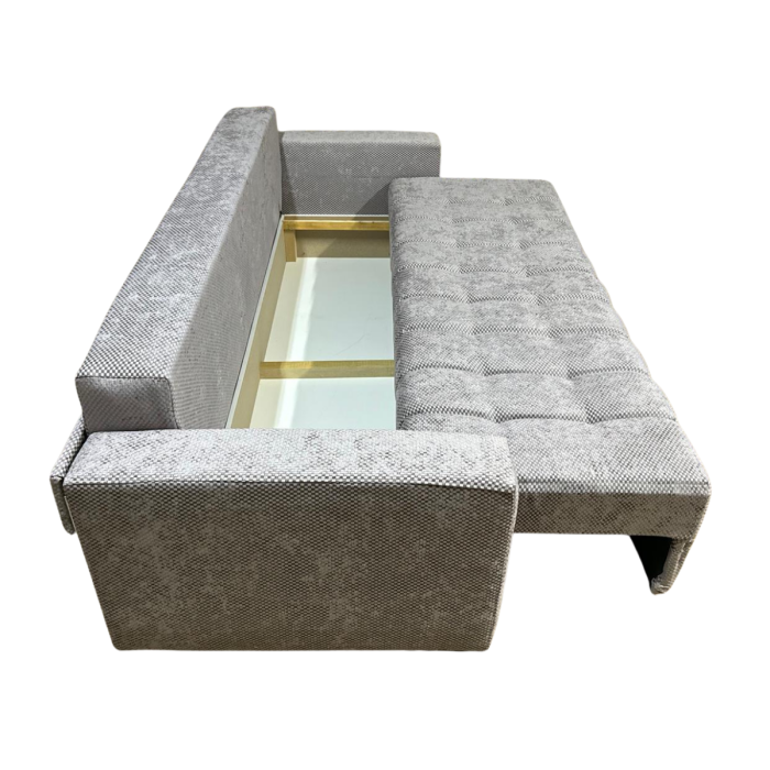 Canapea ZARA extensibila, 3 locuri, cu lada de depozitare, stofa gri lila , 220x95x80 [7]