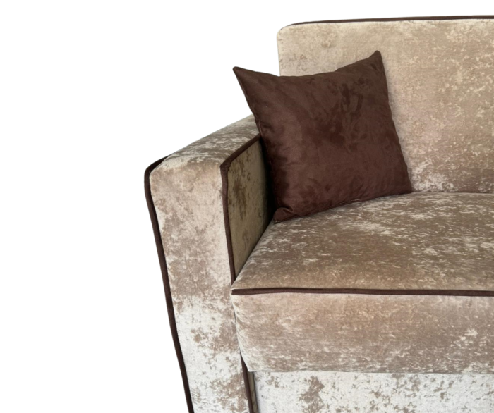 Fotoliu SAMY NEXT extensibil, cu lada de depozitare, stofa plusata bej , cadru metalic ,103x100x92 [5]