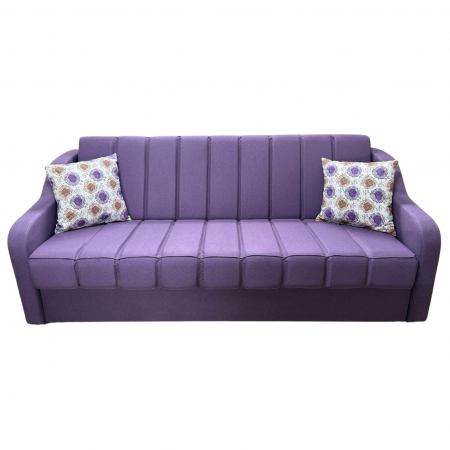 Canapea ALEX extensibila, 3 locuri, cu lada de depozitare, stofa mov, 220x90x90 [2]