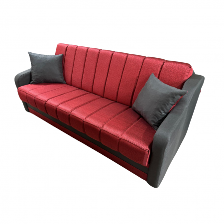 Canapea ALEX extensibila, 3 locuri, cu lada de depozitare, stofa mov, 220x90x90 [3]