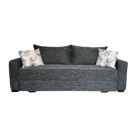 Canapea LARISA extensibila, 3 locuri, lada de depozitare, catifea bleumarin, 220x95x85 [8]