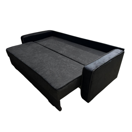 Canapea LARISA extensibila, 3 locuri, lada de depozitare, catifea bleumarin, 220x95x85 [4]