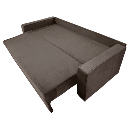 Canapea LARISA extensibila, 3 locuri, lada de depozitare, catifea bleumarin, 220x95x85 [2]