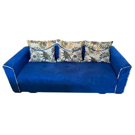 Canapele - Canapea LILI extensibila, 3 locuri, cu lada de depozitare, catifea verde padure , 220x95x80