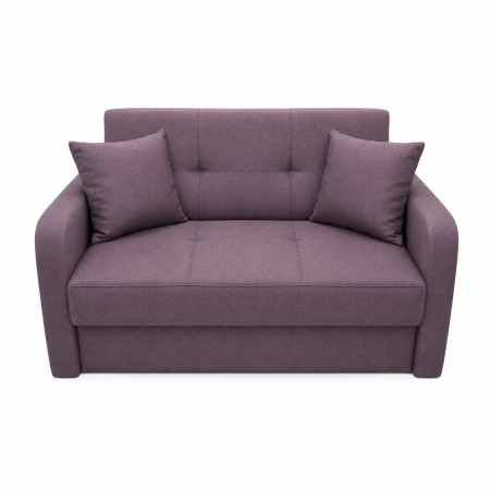 Canapele - Canapea SAMY extensibila, 2 locuri, cu lada de depozitare, stofa albastru, 152x100x92