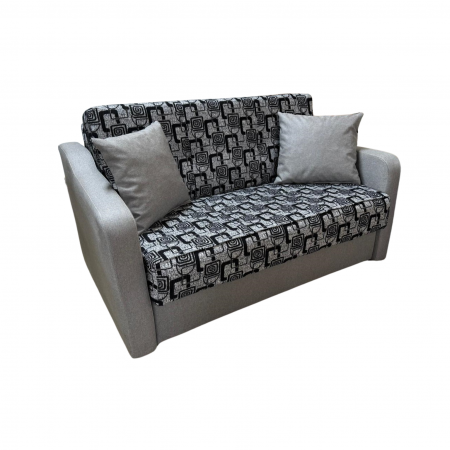 Canapea SAMY extensibila, 2 locuri, cu lada de depozitare, stofa albastru, 152x100x92 [1]