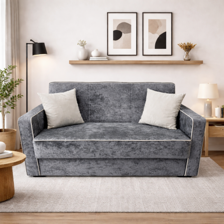 Canapele - Canapea SAMY NEXT extensibila 2 locuri cu lada de depozitare