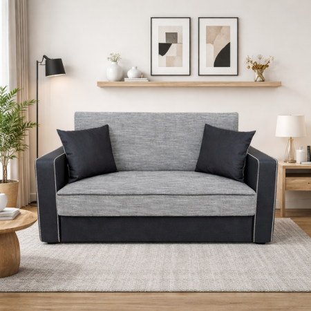 Canapele - Canapea SAMY NEXT extensibila 2 locuri cu lada de depozitare