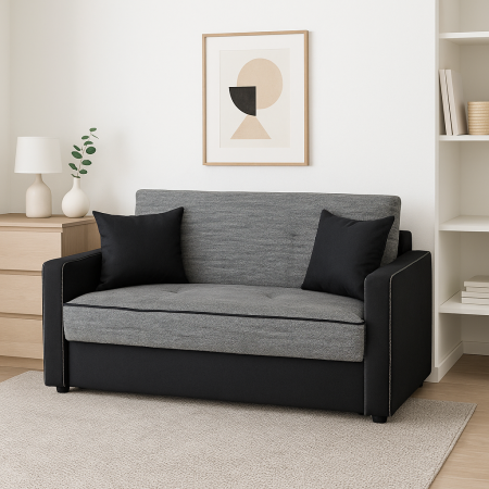 Canapea SAMY NEXT extensibila 2 locuri cu lada de depozitare [1]