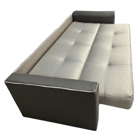 Canapea VERA extensibila, 3 locuri, lada de depozitare, stofa rosu bordo, 225x90x90 [3]