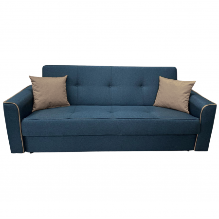 Canapea VERA extensibila, 3 locuri, lada de depozitare, stofa rosu bordo, 225x90x90 [6]